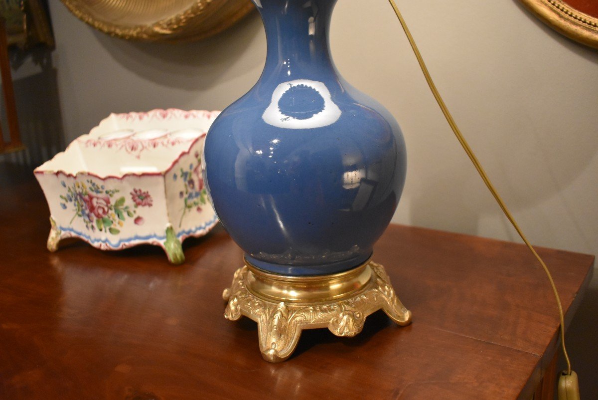 Porcelain And Bronze Lamp-photo-3