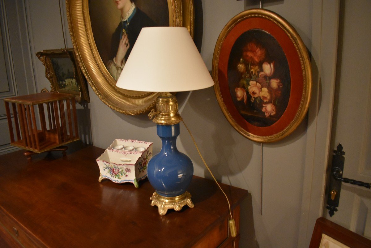 Porcelain And Bronze Lamp-photo-2