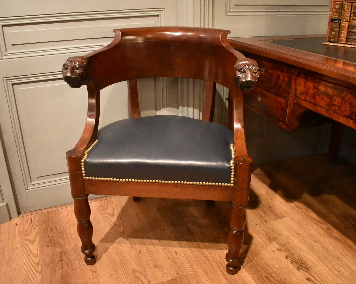 Fauteuil De Bureau à Têtes De Lion