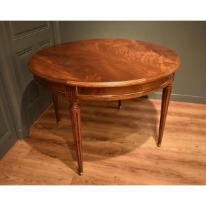Round Dining Table With Headband In Louis XVI Style