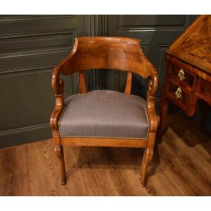 Restoration Period Cherrywood Office Armchair