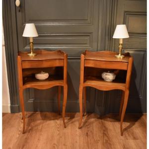 Pair Of Louis XV Style Bedside Tables