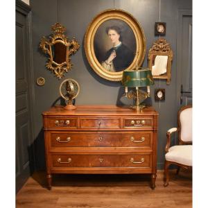 Louis XVI Style Chest Of Drawers In Walnut