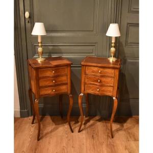 Pair Of Louis XV Style Bedside Tables