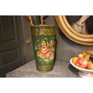 Umbrella Stand Or Walking Stick Holder In Painted Sheet Metal