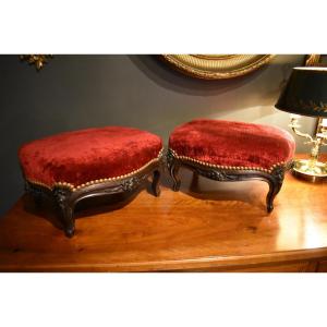 Pair Of Louis XV Style Stools