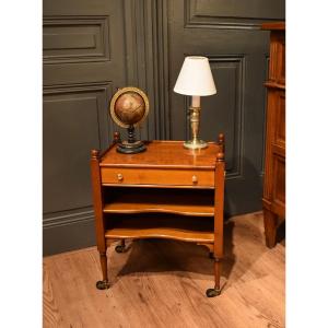 Small Cherry Wood Bedside Table