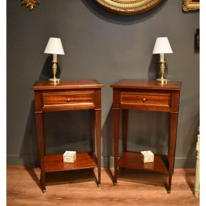 Pair Of Louis XVI Style Bedside Tables