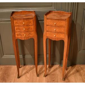 Pair Of Louis XV Small Bedside Tables