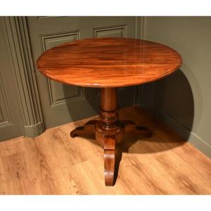 Mahogany Tilting Pedestal Table