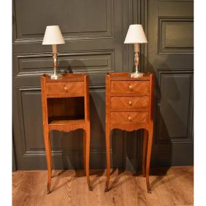 Pair Of Louis XV-style Nightstands