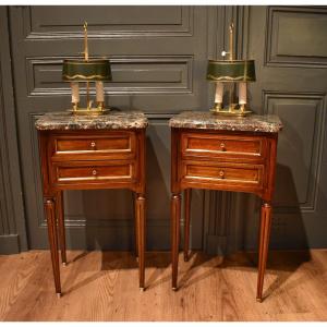Pair Of Louis XVI-style Nightstands