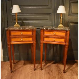 Pair Of Louis XVI-style Nightstands