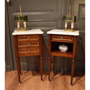 Pair Of Louis XVI-style Nightstands