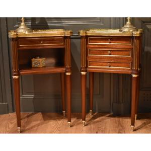Pair Of Louis XVI-style Nightstands