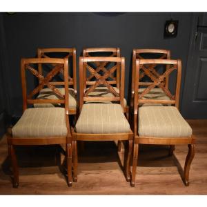 Suite de six chaises de style Restauration