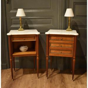 Pair Of Louis XVI-style Nightstands