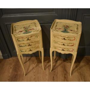 Pair Of Louis XV-style Nightstands