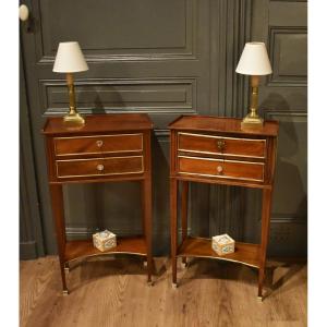 Deux chevets de style Louis XVI