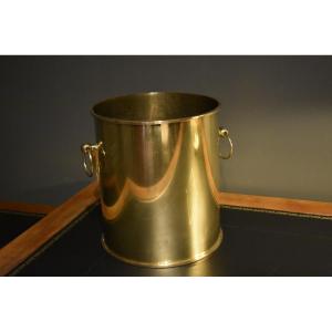 Brass Wastebasket
