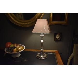 Silver-colored Metal Lamp