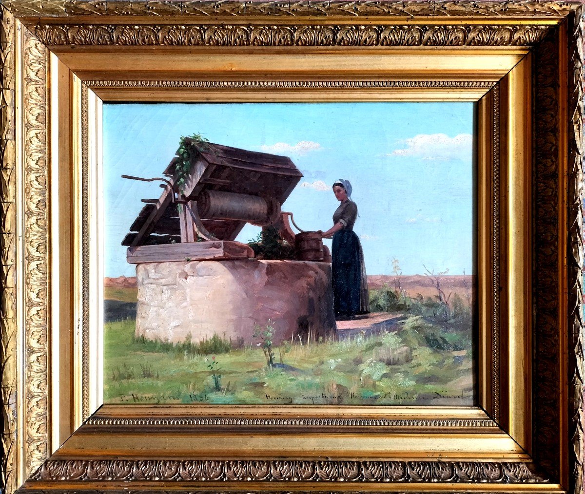 French School Woman At The Well 1886