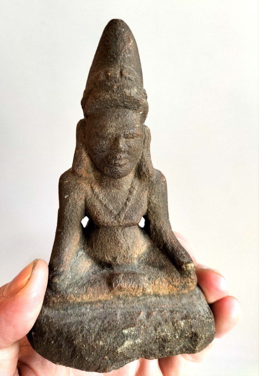 13th Century Khmer Bayon Figurine-photo-2