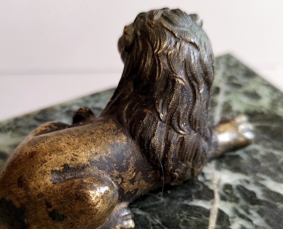 Bronze renaissance Lion XVI -&egrave;me Si&egrave;cle-photo-1