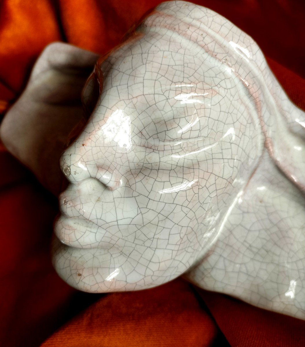 Console Murale Masque d'Applique En Céramique-photo-4