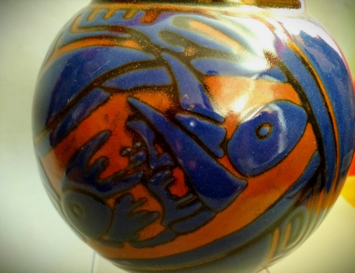 Art Deco Turtle Vase 1930-photo-3