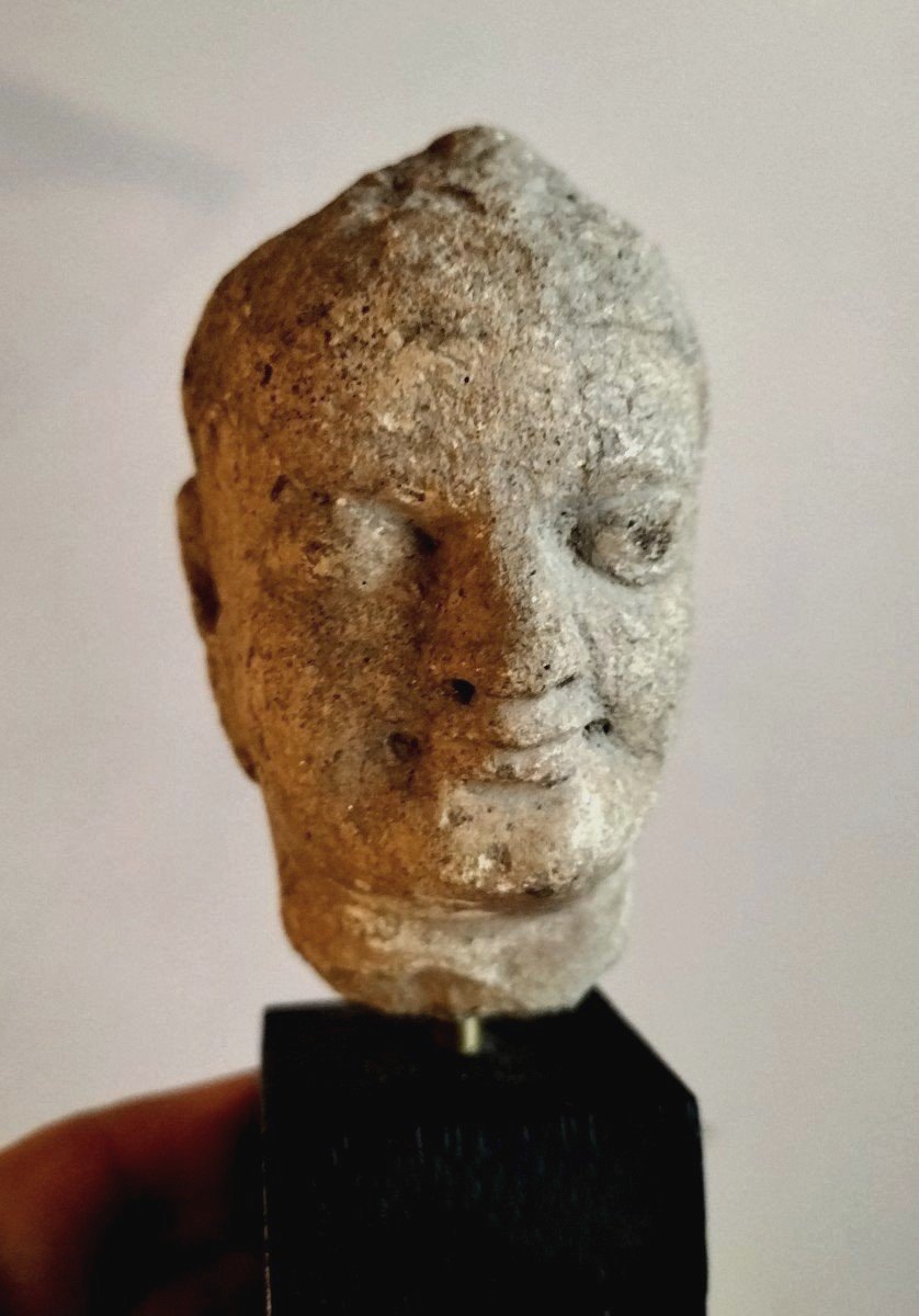 Head Of Buddha Gandhara III -th VI -th Century