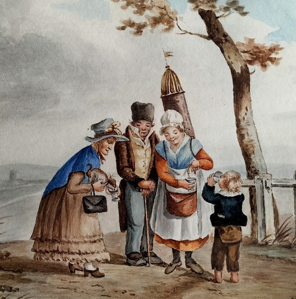 La Marchande De Glace Ecole Française Vers 1830