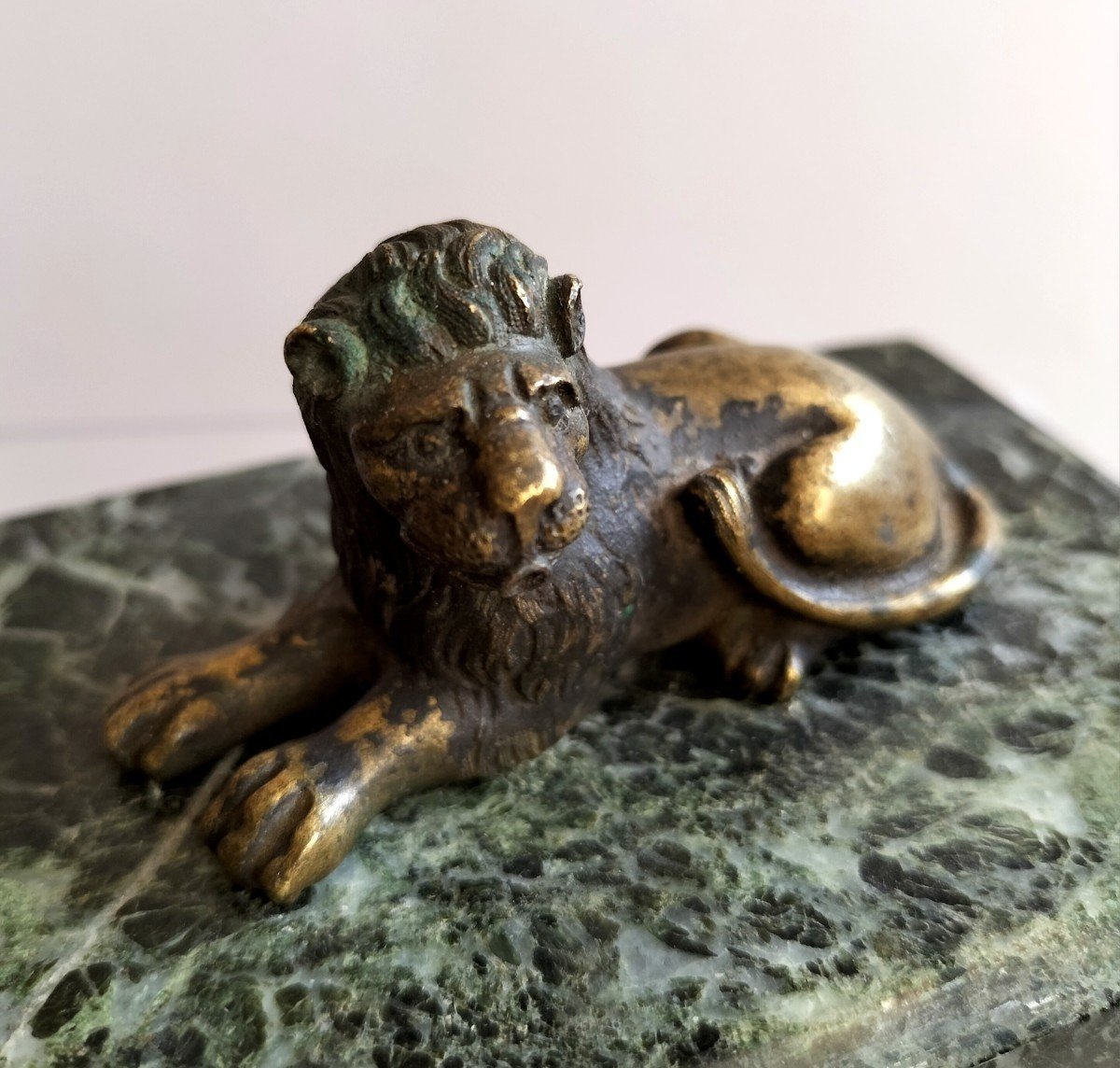 Bronze Lion XVII -ème Siècle-photo-4