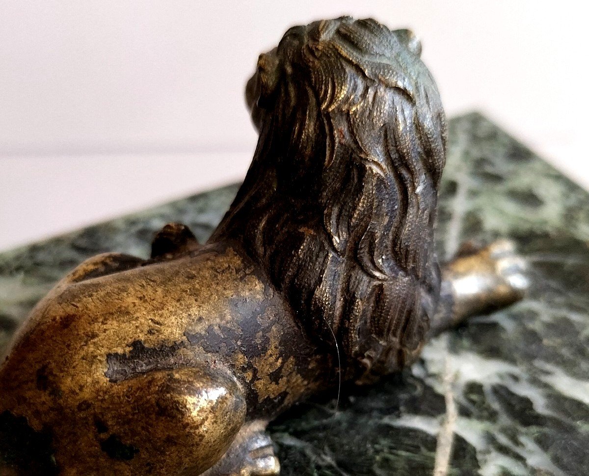 Bronze Lion XVII -ème Siècle-photo-1