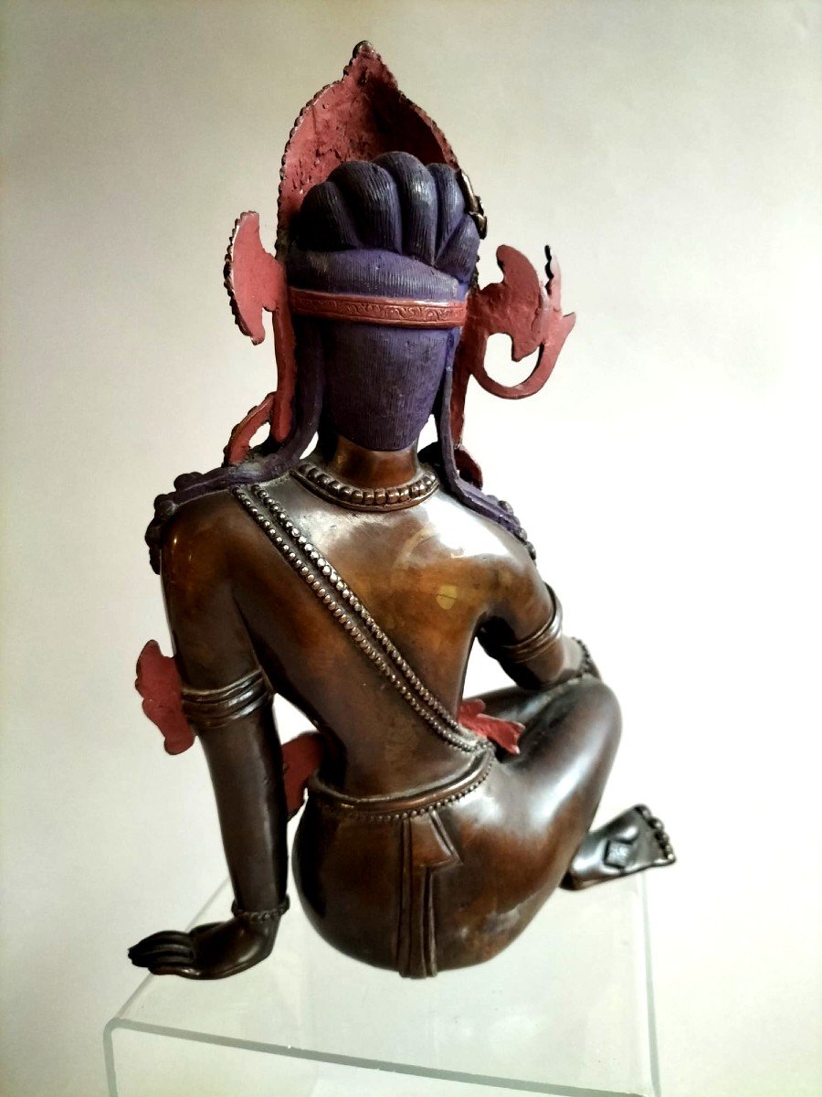 Indra N&eacute;pal Bronze Fin XIX &egrave;me Si&egrave;cle-photo-5