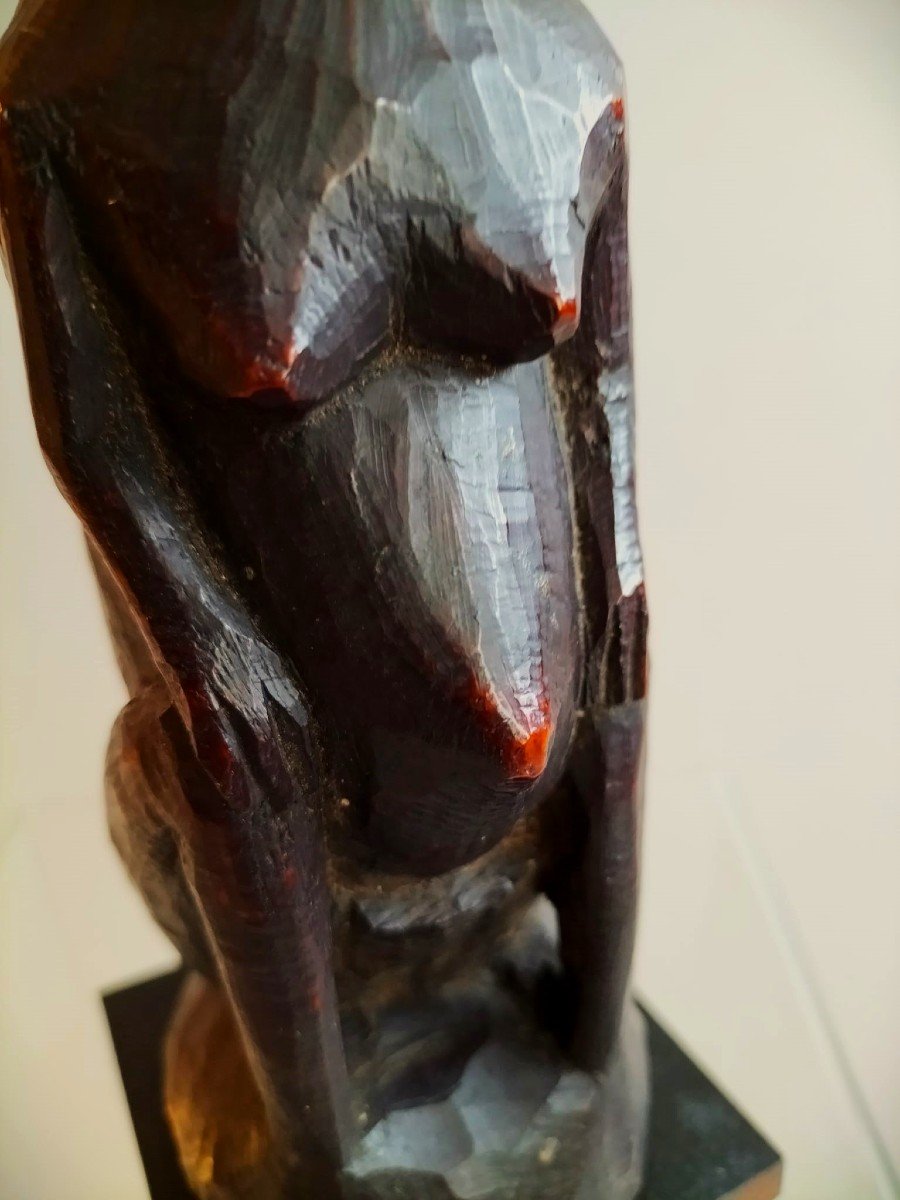 Statuette Lega Ivoire D&eacute;but XX -&egrave;me Si&egrave;cle-photo-3