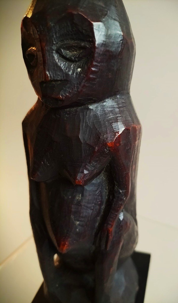 Statuette Lega Ivoire D&eacute;but XX -&egrave;me Si&egrave;cle-photo-4