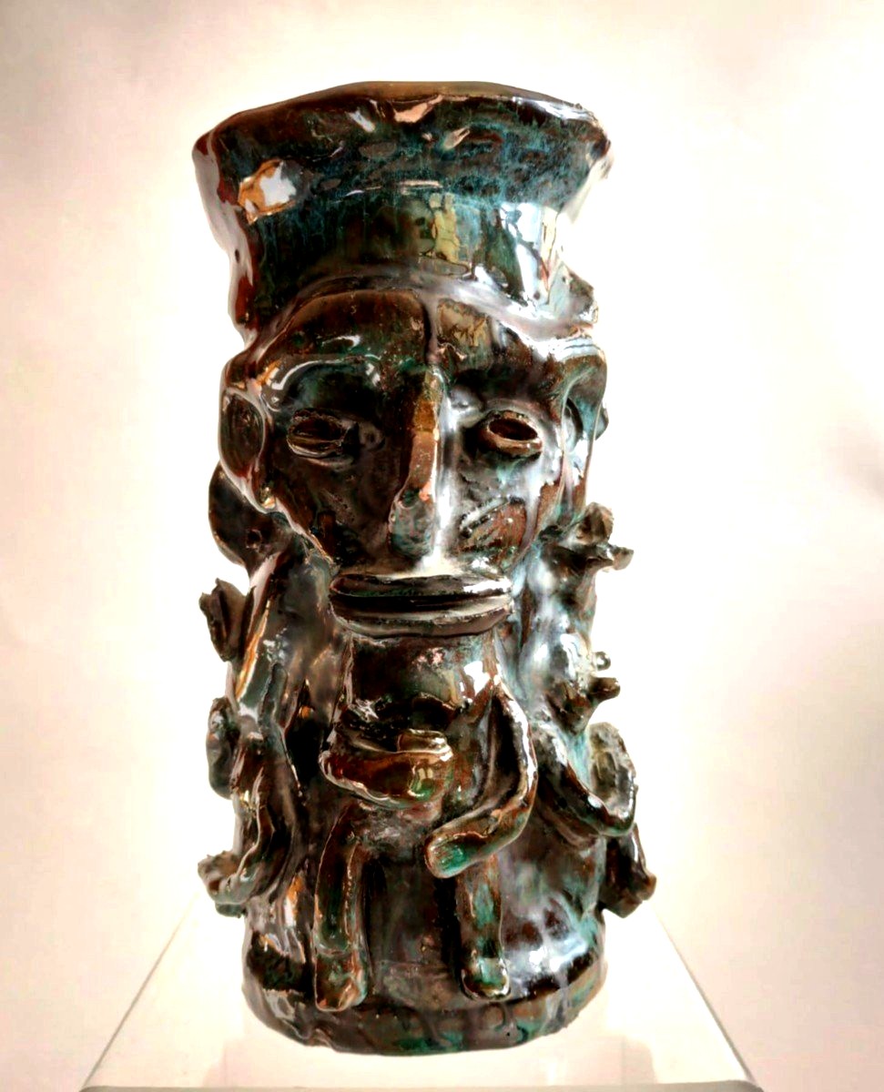 Vase fa&iuml;ence fantastique Tahiti-photo-2