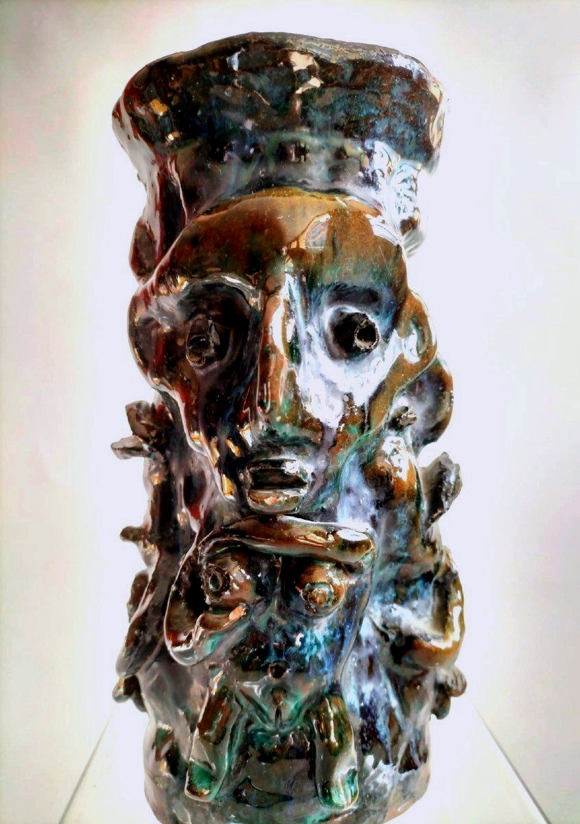 Vase fa&iuml;ence fantastique Tahiti