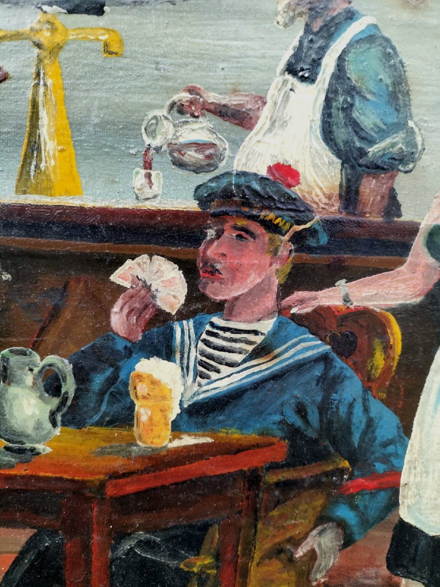 German Expressionist School Tavern Scene -photo-2