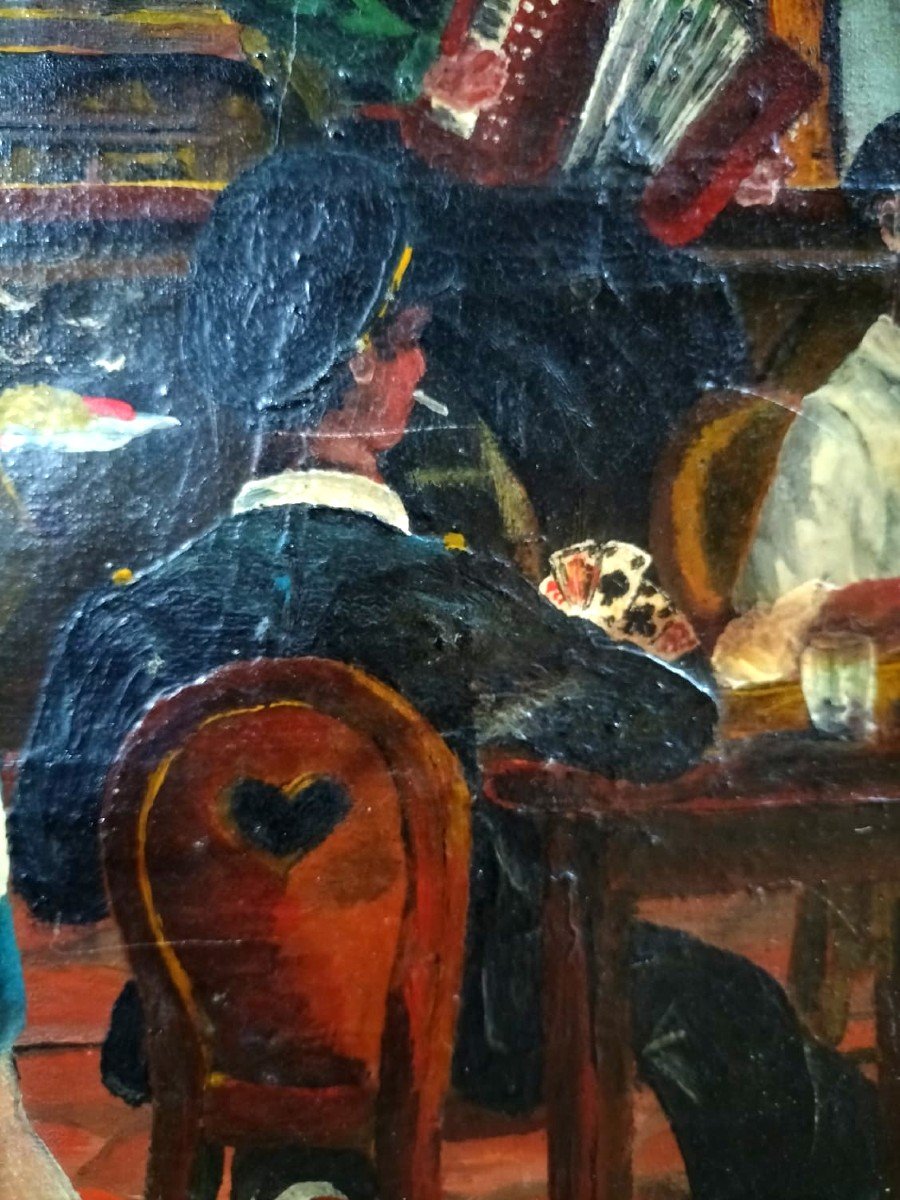 German Expressionist School Tavern Scene -photo-3