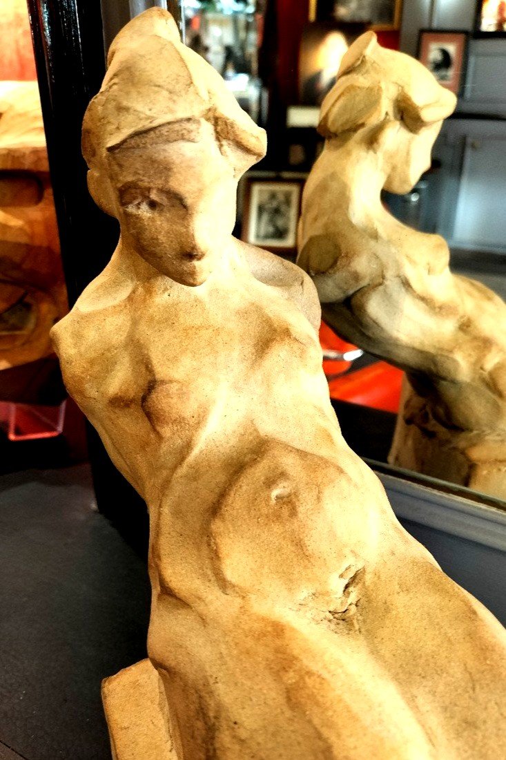 Sculpture Moderniste  Femme Nue-photo-2