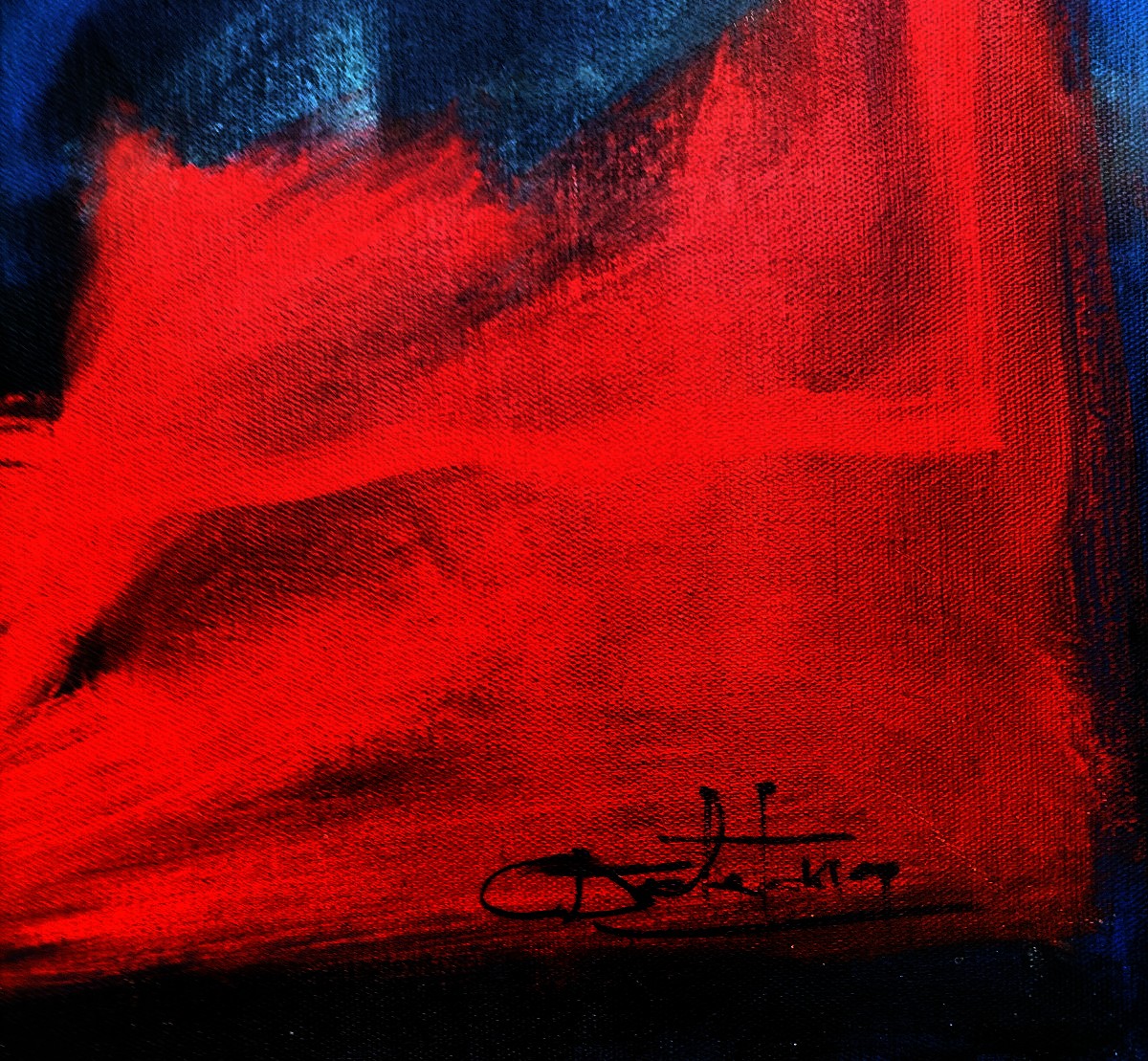 Large Abstract Expressionist Painting -photo-2