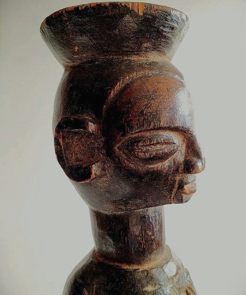 Large Yaka Statue 55 Cm 1900 -photo-4