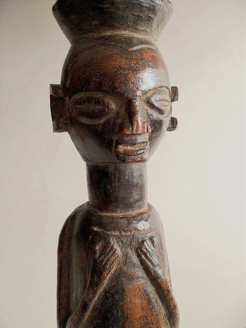 Large Yaka Statue 55 Cm 1900 -photo-5
