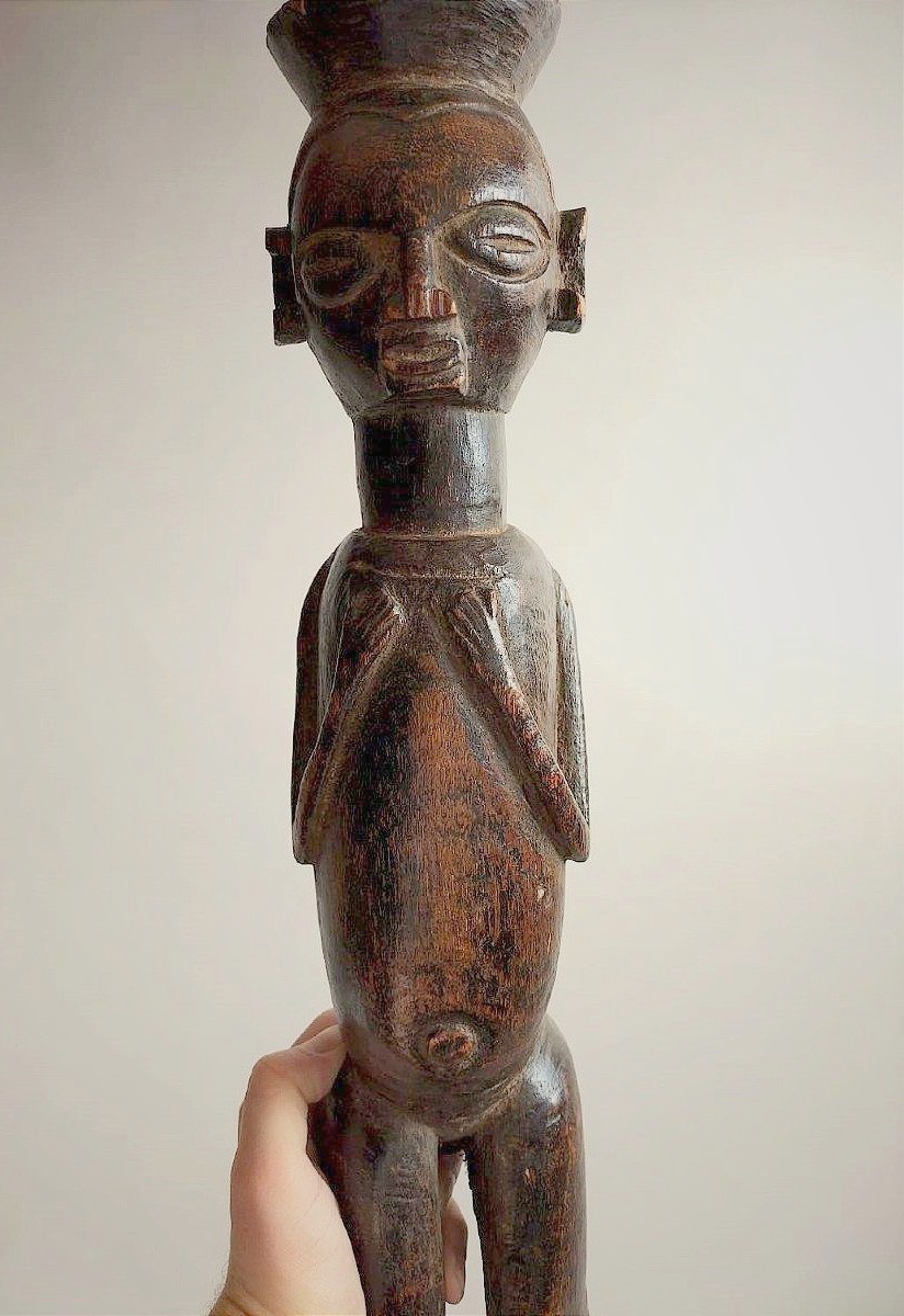 Large Yaka Statue 55 Cm 1900 -photo-6