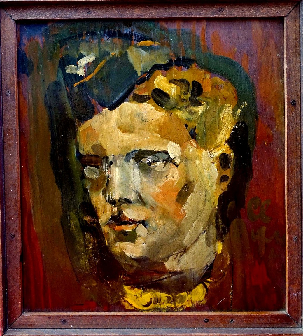 Expressionist Portrait Of A Young Soldier 