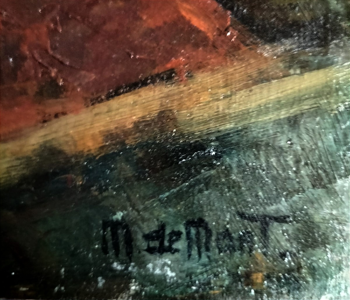 Autoportrait Peintre dans son atelier-photo-4