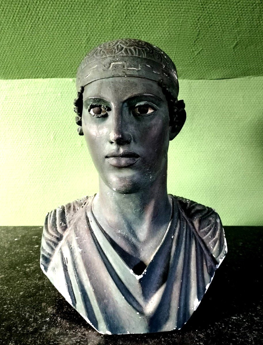 Large Bust Of A Charioteer Of Delphi