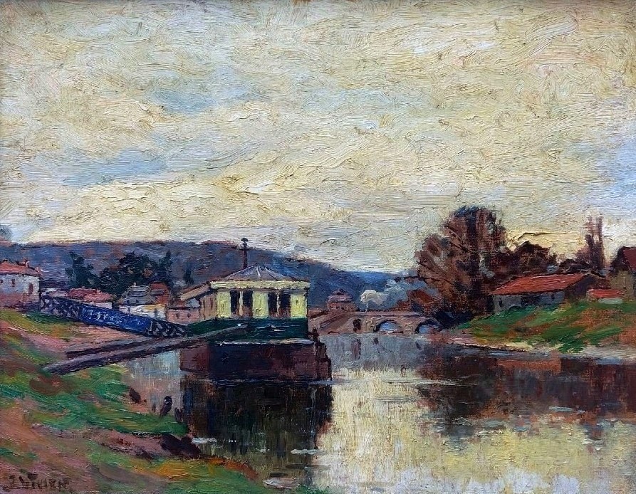 Impressionist Landscape The Seine-photo-2